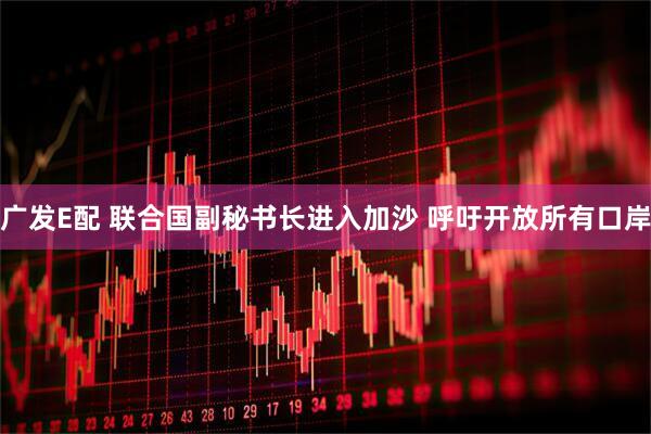 广发E配 联合国副秘书长进入加沙&#32;呼吁开放所有口岸